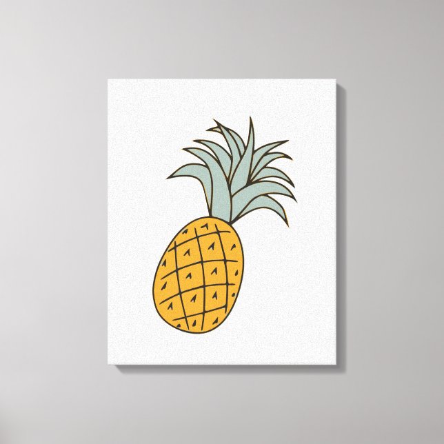Impressão Em Tela Funny cool pineapple  (Frente)