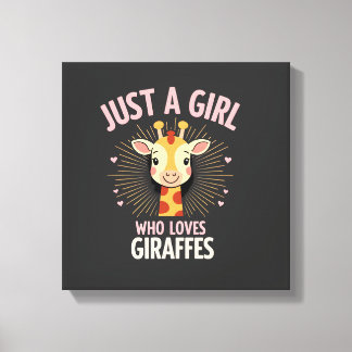 Impressão Em Tela Funny Giraffe Design For Women Girls Safari Giraff