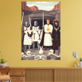 Impressão Em Tela Funny Sir Lancelot and Tim the Enchanter spoof