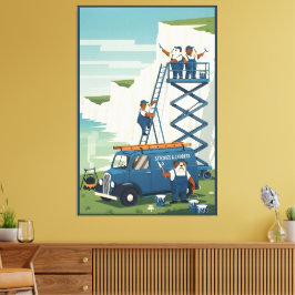 Impressão Em Tela Funny White Cliffs of Dover