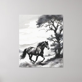 Impressão Em Tela Fúria Equina