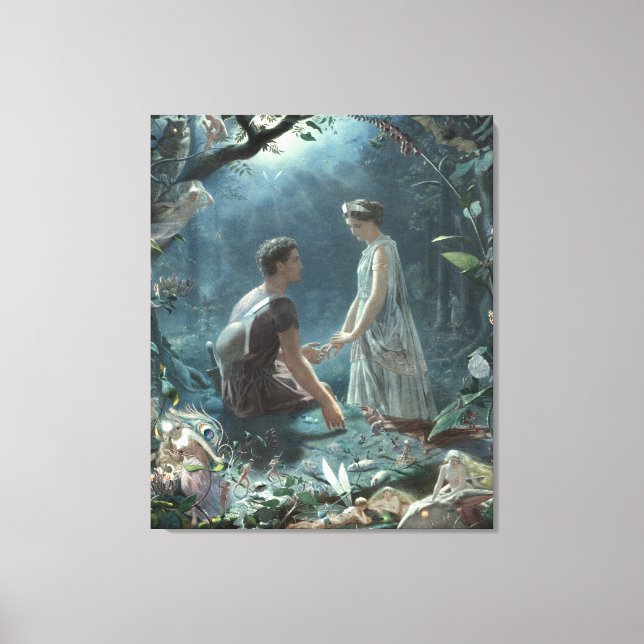 Impressão Em Tela Furries: Shakespeare é um sonho de uma noite de ve (Frente)