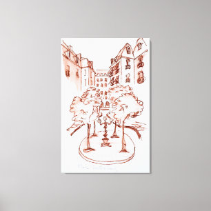 Impressão Em Tela Furstenberg, Igreja Santo-Germain-des-Pres, Paris