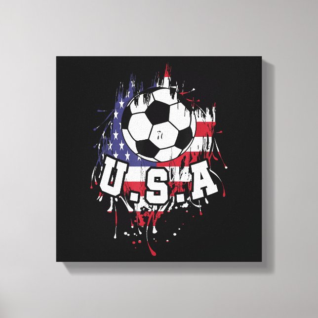 Impressão Em Tela Futebol americano EUA (Frente)