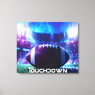 IMPRESSÃO EM TELA FUTEBOL AMERICANO - FUTEBOL - TOUCHDOWN