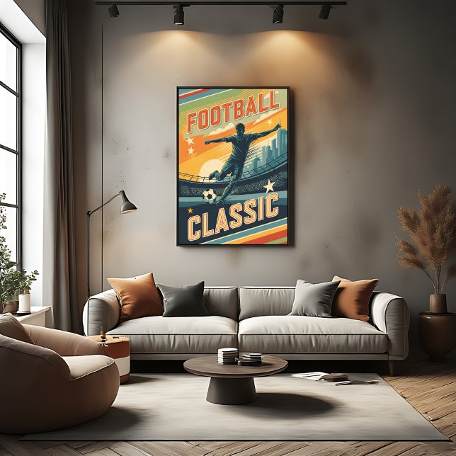 Impressão Em Tela Futebol Clássico Vintage (Criador carregado)