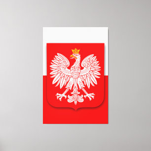 Impressão Em Tela Futebol de 2022 - Polônia Flag World Cup Polska