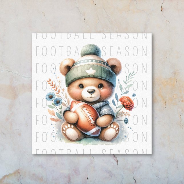 Impressão Em Tela Futebol Personalizado Cute (Cute Personalized Football Canvas Print)