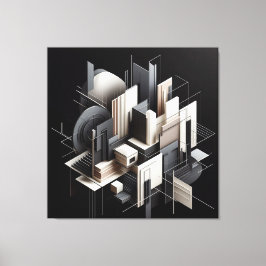 Impressão Em Tela Futuristic Architectural Construct