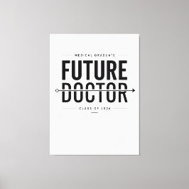 Impressão Em Tela Futuro Graduado em Medicina 2026 Design Médico