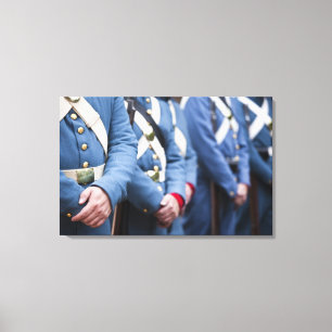 Impressão Em Tela Fuzileiros navais civis da Guerra-era dos E.U.,