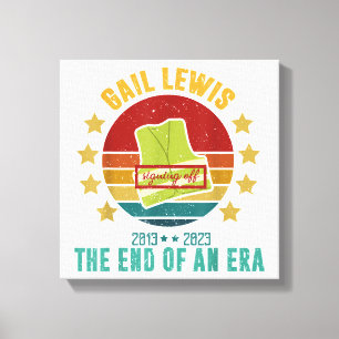 Impressão Em Tela Gail Lewis, Nós Saudamos Você, O Fim De Uma Era Si