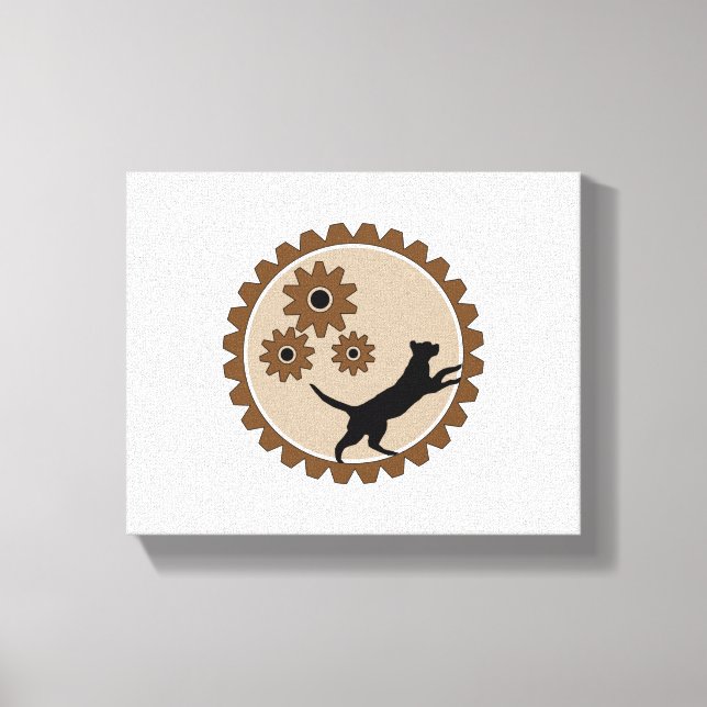 Impressão Em Tela gaiola movida a cães com rodas (Frente)