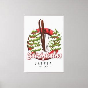 Impressão Em Tela Gaiziņkalns Logotipo de ski da Letónia
