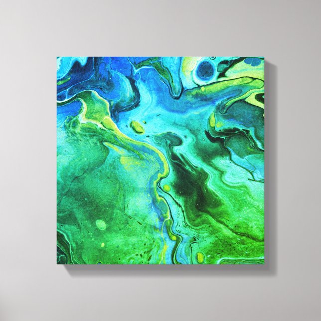 Impressão Em Tela Galáxia líquida 5 (Frente)