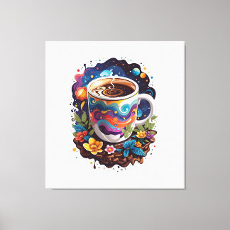 Impressão Em Tela Galáxia na Copa do Café