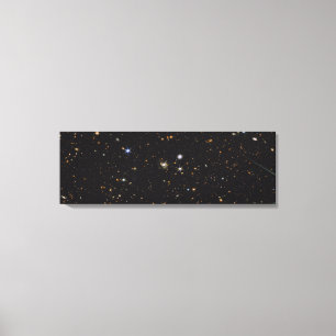 Impressão Em Tela Galáxias de Comprimento Múltiplo Panorama   Hubble