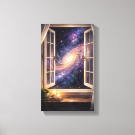 Impressão Em Tela Galaxy Window Wall Art