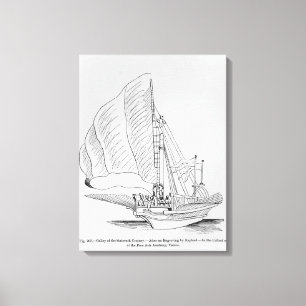 Impressão Em Tela Galera do século XVI