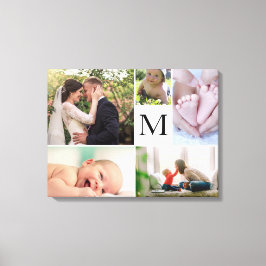 Impressão Em Tela Galeria de colagem de fotos coloridas da família M