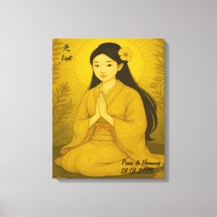 Impressão Em Tela Galeria de Meditação de Zen Estética Personalizada