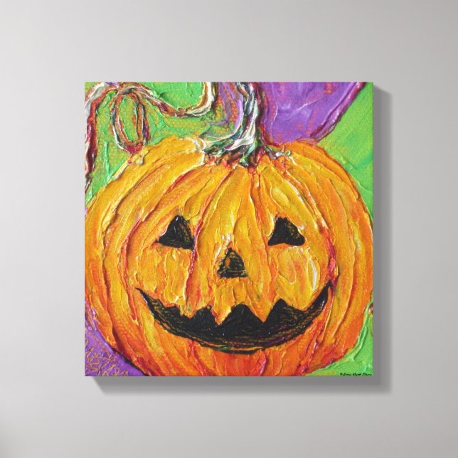 Impressão Em Tela Galeria Jack-O-Lantern Moldar Tela de Impressão (Frente)