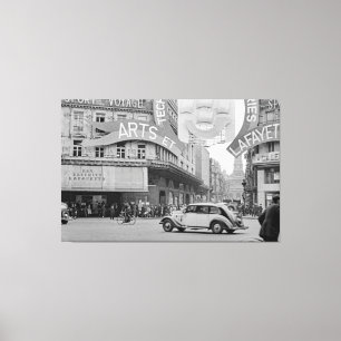 Impressão Em Tela Galeries Lafayette Paris Haussmann 1940 Fotografia