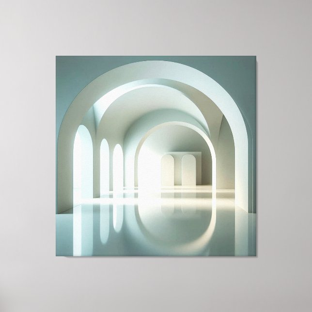 Impressão Em Tela Gallery with Arched Light Field (Frente)