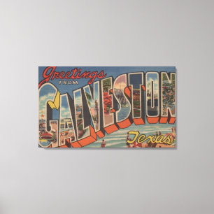 Impressão Em Tela Galveston, Texas - grandes cenas 2 da letra