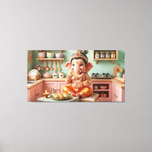 Impressão Em Tela Ganesha