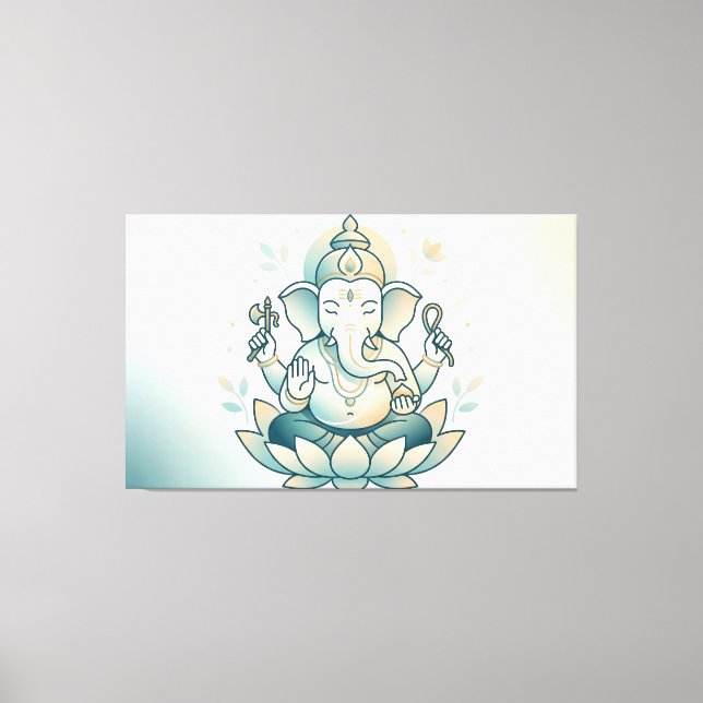 Impressão Em Tela Ganesha (Frente)