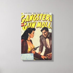 Impressão Em Tela Gângsteres e Molls de arma