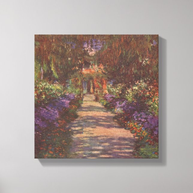 Impressão Em Tela Garden Way - Claude Monet - c1902 (Frente)
