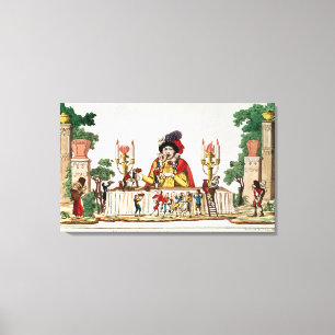 Impressão Em Tela Gargantua no seu pequeno jantar, c.1800