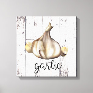 Impressão Em Tela GARLIC SPICE White Wood Rushouse Kitchen