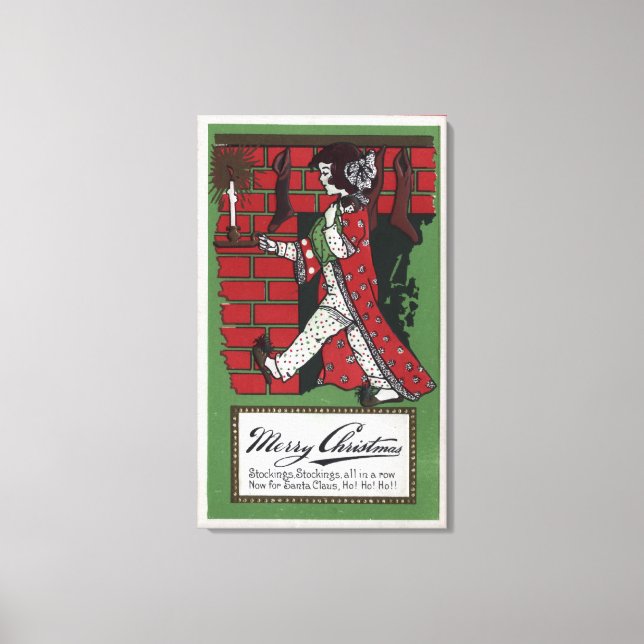 Impressão Em Tela Garota segurando boneca e castiçal (Frente)