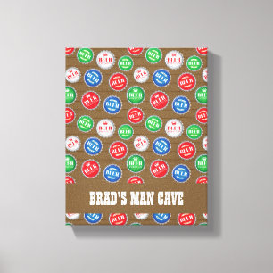 Impressão Em Tela Garrafas de Boné de garrafa de cerveja