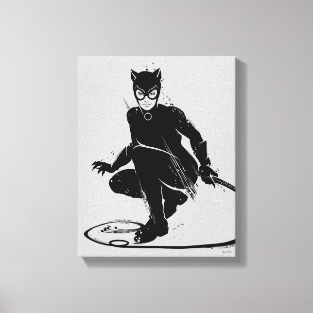 Impressão Em Tela Gata Borralheira Pose de Pincel de Tinta (Frente)