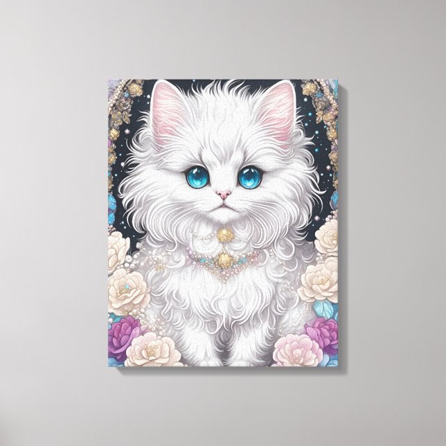 Impressão Em Tela Gatinho Gato (Frente)