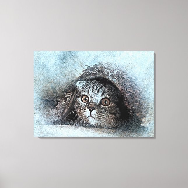 Impressão Em Tela Gato (Frente)