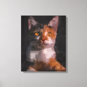 Impressão Em Tela Gato
