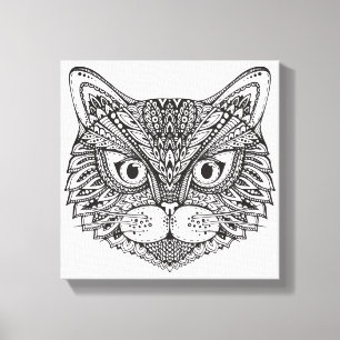 Impressão Em Tela Gato 11 do estilo
