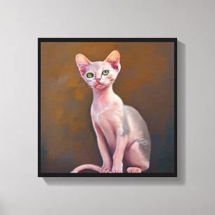 Impressão Em Tela Gato Bambino
