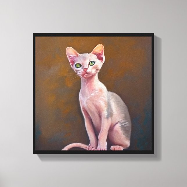 Impressão Em Tela Gato Bambino  (Frente)