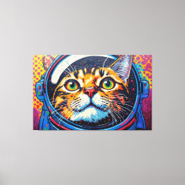 IMPRESSÃO EM TELA GATO BENGALA NO ESPAÇO-2