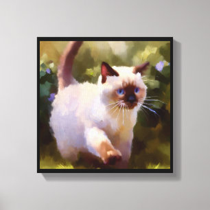 Impressão Em Tela Gato Colorpoint Shorthair