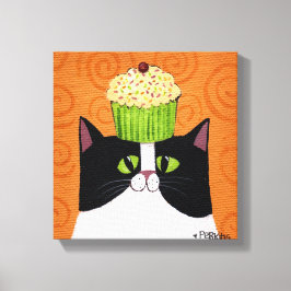 Impressão Em Tela Gato cupcake