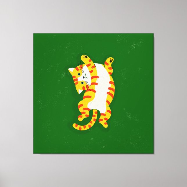 Impressão Em Tela Gato de Acordar (Frente)