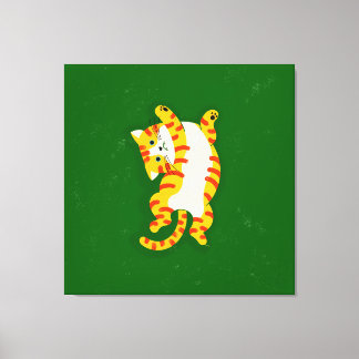 Impressão Em Tela Gato de Acordar