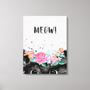 Impressão Em Tela Gato de Ervilha, Gato de Gato de Gato de Gato de G